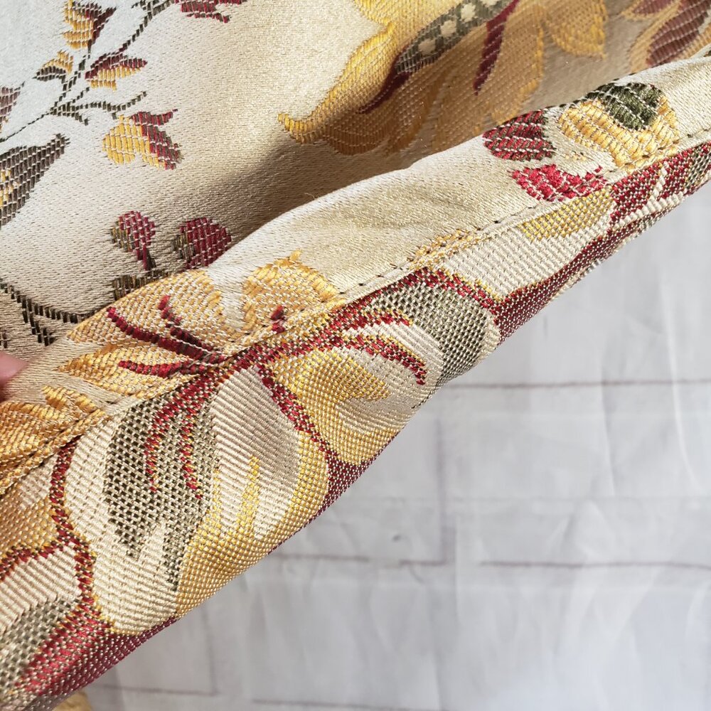Beautiful Waverly Navarra Beige Green and Pink Floral Window Valance - Picture 5 of 7